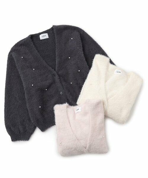 petit main LIEN / プティマイン リアン カーディガン・ボレロ | 【リンク】シャギーニットカーディガン | 詳細6