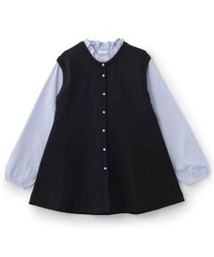 petit main LIEN / プティマイン リアン シャツ・ブラウス | 【リンク】フレアベストドッキングトップス