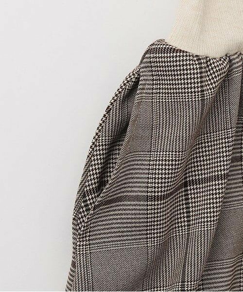 petit main LIEN / プティマイン リアン ミニ丈・ひざ丈ワンピース | 【リンク】チェック切り替えワンピース | 詳細3