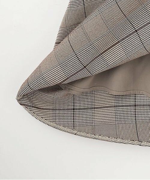 petit main LIEN / プティマイン リアン ミニ丈・ひざ丈ワンピース | 【リンク】チェック切り替えワンピース | 詳細6
