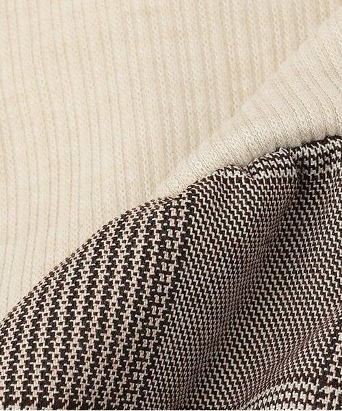 petit main LIEN / プティマイン リアン ミニ丈・ひざ丈ワンピース | 【リンク】チェック切り替えワンピース | 詳細7