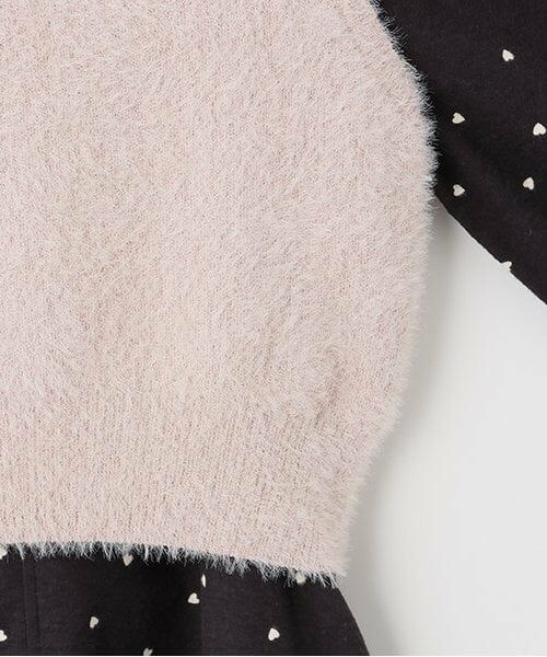 petit main LIEN / プティマイン リアン ミニ丈・ひざ丈ワンピース | 【リンク】ベストつき柄ワンピース | 詳細5