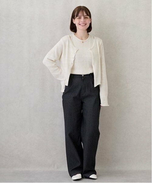 petit main LIEN / プティマイン リアン その他パンツ | 【親子リンク】ストレッチワイドパンツ | 詳細1