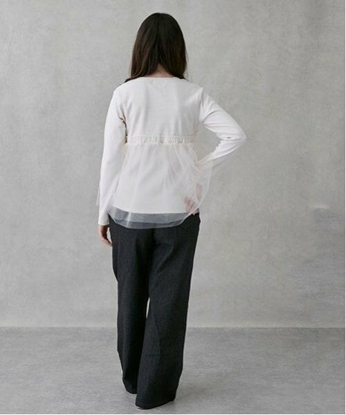 petit main LIEN / プティマイン リアン その他パンツ | 【親子リンク】ストレッチワイドパンツ | 詳細6