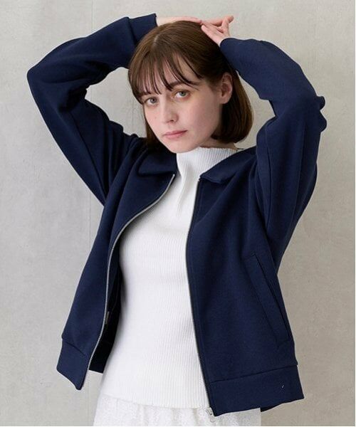 petit main LIEN / プティマイン リアン カーディガン・ボレロ | 【リンク/花粉防止】zipカットブルゾン | 詳細2