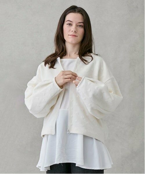 petit main LIEN / プティマイン リアン カーディガン・ボレロ | 【リンク/花粉防止】ハートzip羽織り | 詳細1