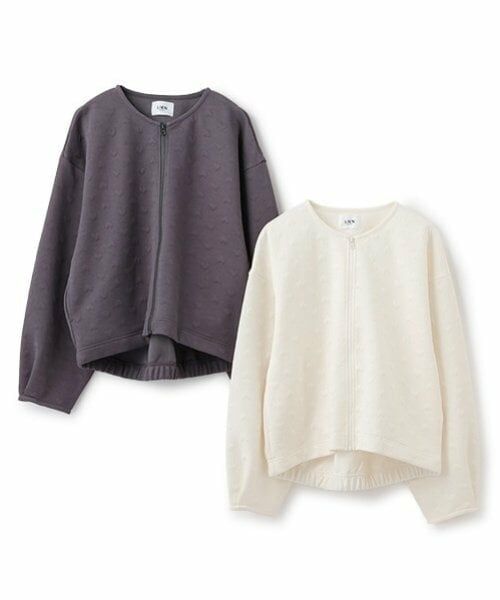 petit main LIEN / プティマイン リアン カーディガン・ボレロ | 【リンク/花粉防止】ハートzip羽織り | 詳細11