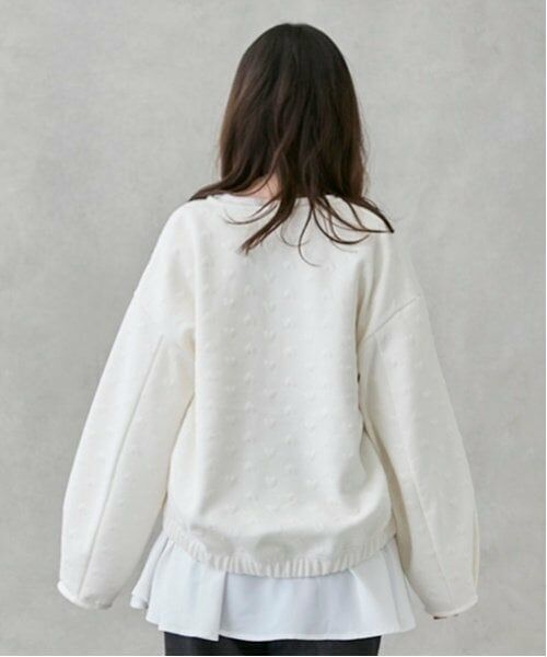 petit main LIEN / プティマイン リアン カーディガン・ボレロ | 【リンク/花粉防止】ハートzip羽織り | 詳細2