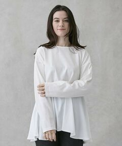 petit main LIEN / プティマイン リアン Tシャツ | 【親子リンク】ペプラム長T