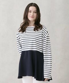 petit main LIEN / プティマイン リアン Tシャツ | 【親子リンク】ペプラム長T