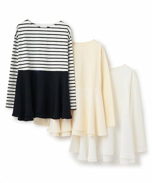 petit main LIEN / プティマイン リアン Tシャツ | 【親子リンク】ペプラム長T | 詳細16