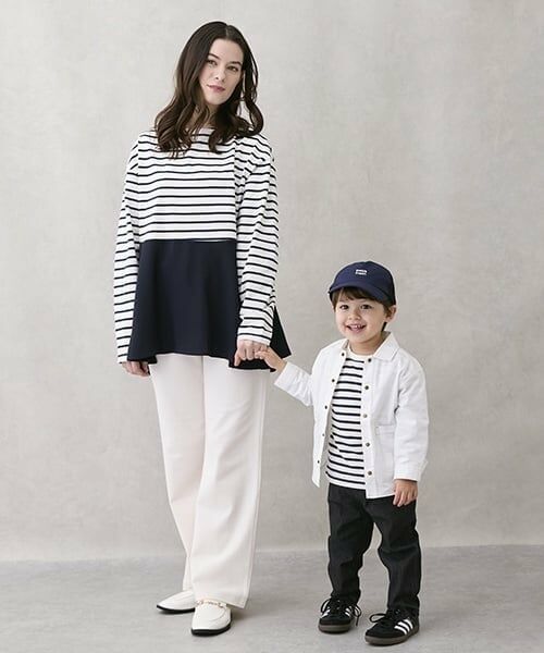 petit main LIEN / プティマイン リアン Tシャツ | 【親子リンク】ペプラム長T | 詳細4