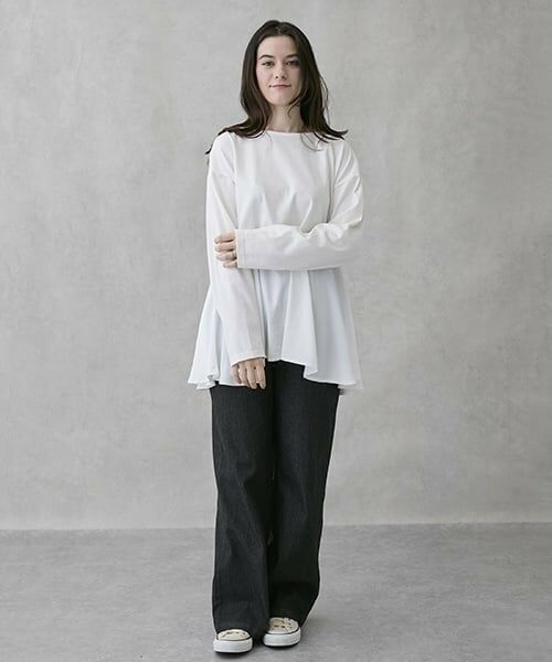 petit main LIEN / プティマイン リアン Tシャツ | 【親子リンク】ペプラム長T | 詳細8