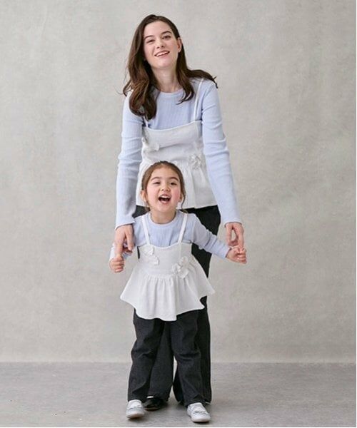 petit main LIEN / プティマイン リアン キャミソール・チューブトップ | 【リンク】花ビスチェ長Tセット | 詳細4