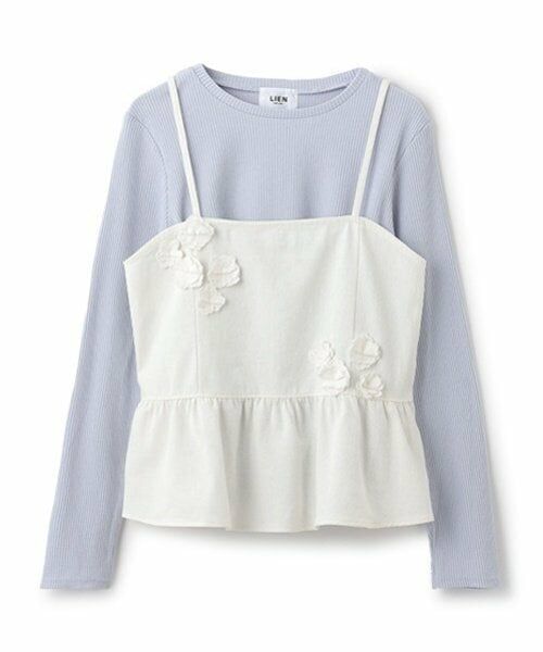 petit main LIEN / プティマイン リアン キャミソール・チューブトップ | 【リンク】花ビスチェ長Tセット | 詳細5