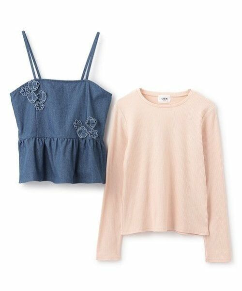 petit main LIEN / プティマイン リアン キャミソール・チューブトップ | 【リンク】花ビスチェ長Tセット | 詳細7