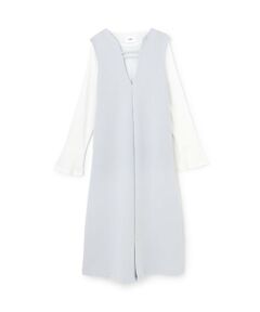 petit main LIEN / プティマイン リアン ミニ丈・ひざ丈ワンピース | 【リンク/防汚】2wayジャンスカセット