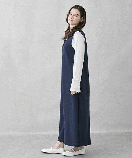 petit main LIEN / プティマイン リアン ミニ丈・ひざ丈ワンピース | 【リンク/防汚】2wayジャンスカセット | 詳細1