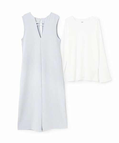 petit main LIEN / プティマイン リアン ミニ丈・ひざ丈ワンピース | 【リンク/防汚】2wayジャンスカセット | 詳細6