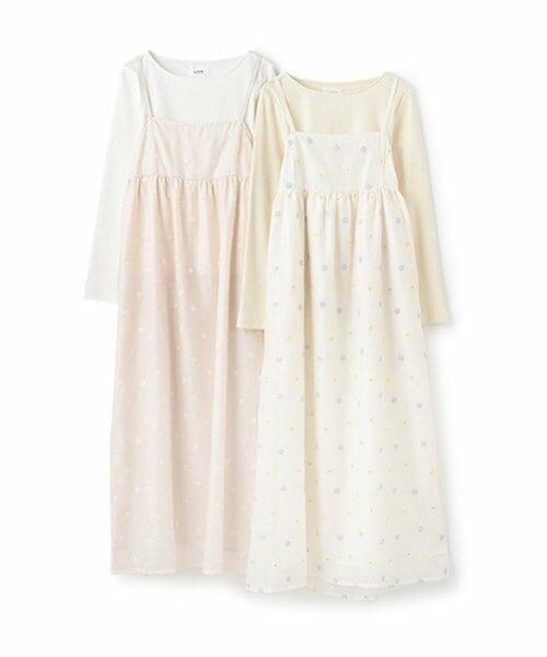 petit main LIEN / プティマイン リアン ミニ丈・ひざ丈ワンピース | 【リンク】花刺しゅうワンピース | 詳細15