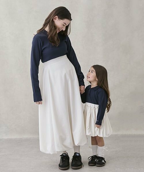 petit main LIEN / プティマイン リアン その他トップス | 【親子リンク】衿ロンTバルーンSKセット | 詳細3