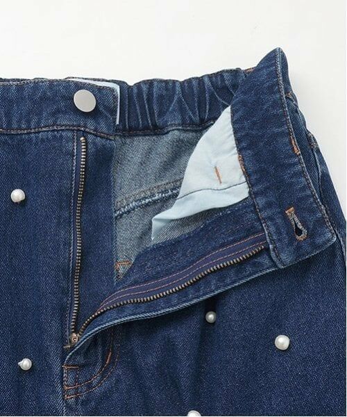 petit main LIEN / プティマイン リアン ミニ・ひざ丈スカート | 【リンク】パールデニムスカート | 詳細6