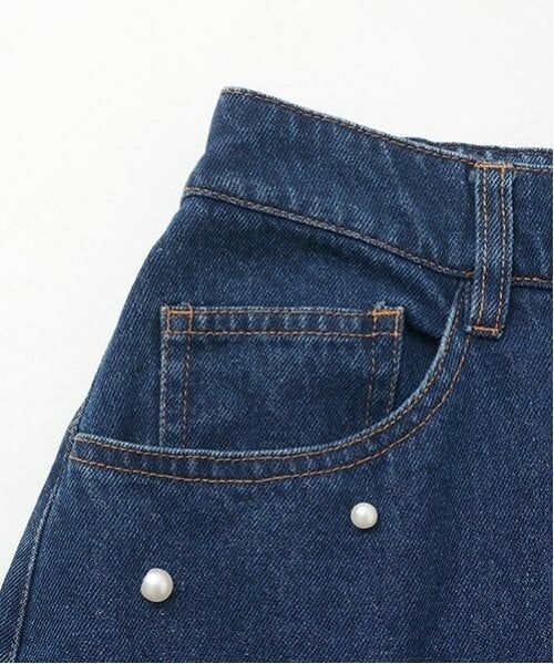 petit main LIEN / プティマイン リアン ミニ・ひざ丈スカート | 【リンク】パールデニムスカート | 詳細7