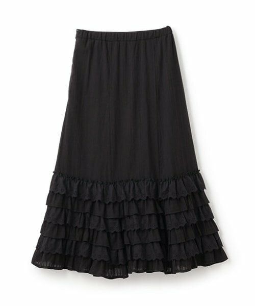 petit main LIEN / プティマイン リアン ミニ・ひざ丈スカート | 【親子リンク】レースフリルスカート | 詳細2