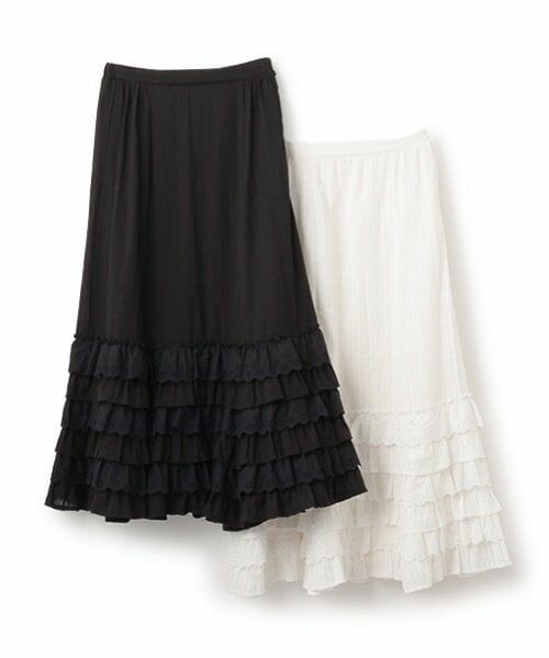 petit main LIEN / プティマイン リアン ミニ・ひざ丈スカート | 【親子リンク】レースフリルスカート | 詳細8