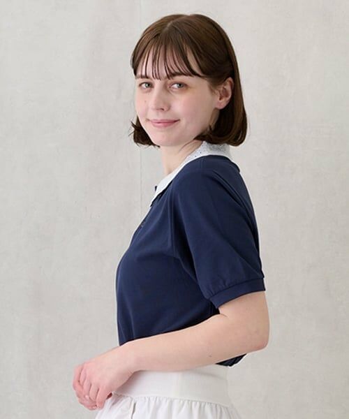 petit main LIEN / プティマイン リアン ポロシャツ | 【リンク】ペプラムポロシャツ | 詳細3