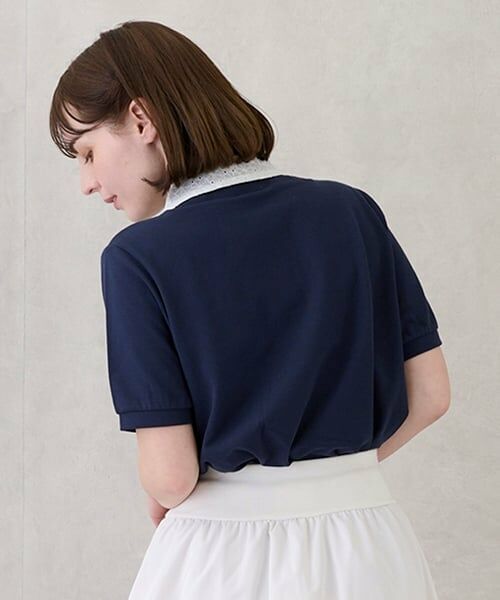 petit main LIEN / プティマイン リアン ポロシャツ | 【リンク】ペプラムポロシャツ | 詳細4