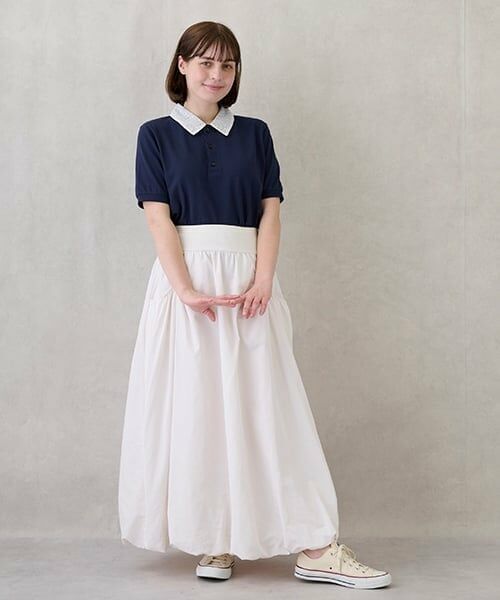 petit main LIEN / プティマイン リアン ポロシャツ | 【リンク】ペプラムポロシャツ | 詳細5