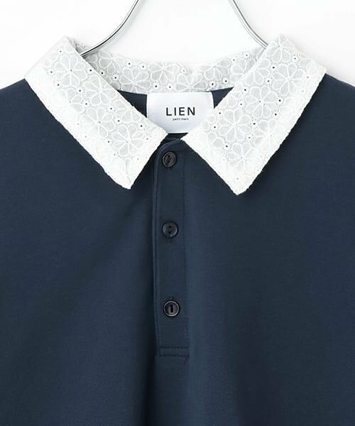 petit main LIEN / プティマイン リアン ポロシャツ | 【リンク】ペプラムポロシャツ | 詳細8