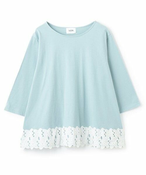 petit main LIEN / プティマイン リアン Tシャツ | 【リンク】レースAラインTシャツ（ライト グリーン）