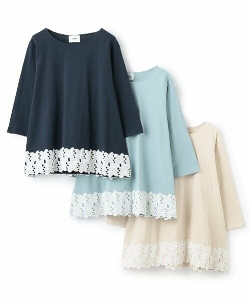 petit main LIEN / プティマイン リアン Tシャツ | 【リンク】レースAラインTシャツ | 詳細10