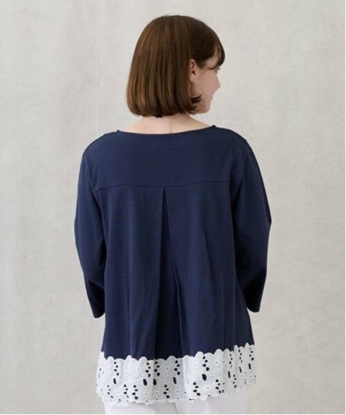 petit main LIEN / プティマイン リアン Tシャツ | 【リンク】レースAラインTシャツ | 詳細2