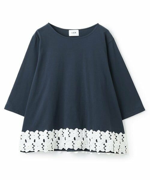 petit main LIEN / プティマイン リアン Tシャツ | 【リンク】レースAラインTシャツ | 詳細4
