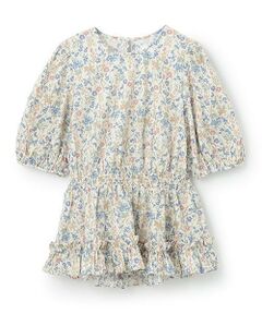 petit main LIEN / プティマイン リアン その他トップス | 【リンク】パフスリーブ柄チュニック