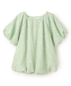 petit main LIEN / プティマイン リアン シャツ・ブラウス | 【リンク】ジャガードバルーンブラウス