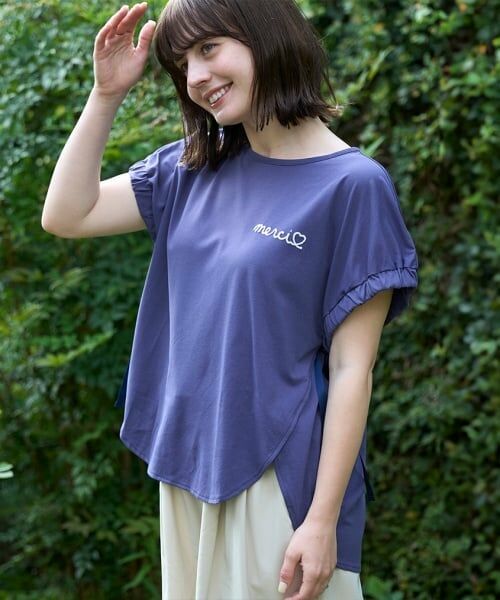 petit main LIEN / プティマイン リアン Tシャツ | 【水陸両用】ロゴ刺しゅうTシャツ | 詳細1