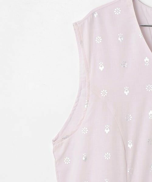 petit main LIEN / プティマイン リアン ミニ丈・ひざ丈ワンピース | 【リンク】箔プリントワンピース | 詳細11