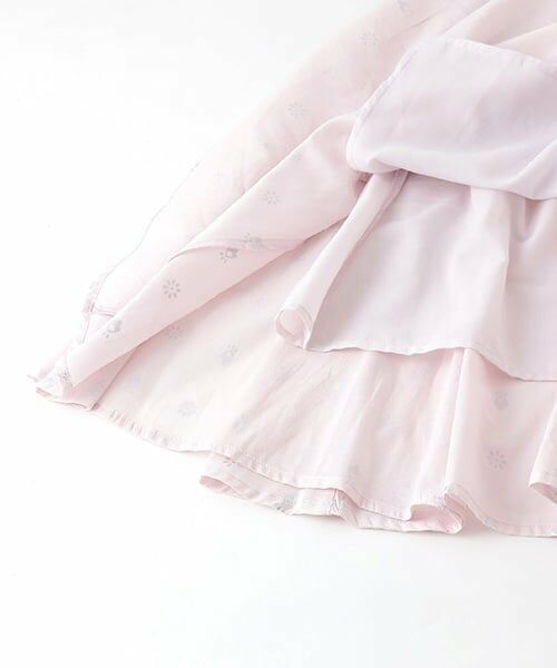 petit main LIEN / プティマイン リアン ミニ丈・ひざ丈ワンピース | 【リンク】箔プリントワンピース | 詳細14