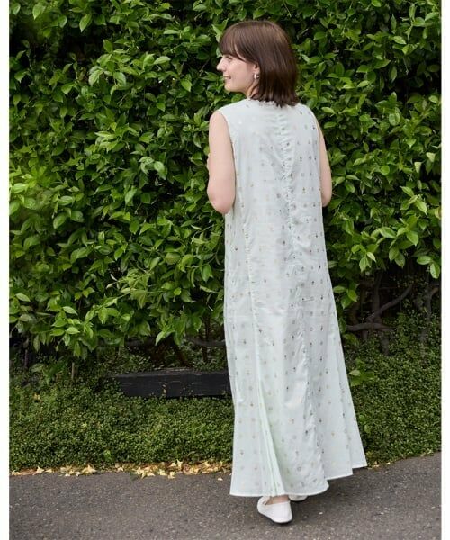 petit main LIEN / プティマイン リアン ミニ丈・ひざ丈ワンピース | 【リンク】箔プリントワンピース | 詳細2