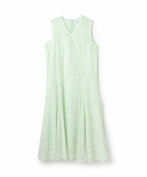 petit main LIEN / プティマイン リアン ミニ丈・ひざ丈ワンピース | 【リンク】箔プリントワンピース | 詳細8