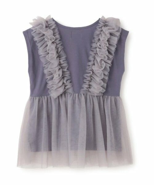 petit main LIEN / プティマイン リアン Tシャツ | 【リンク】チュールドッキング半袖T | 詳細4