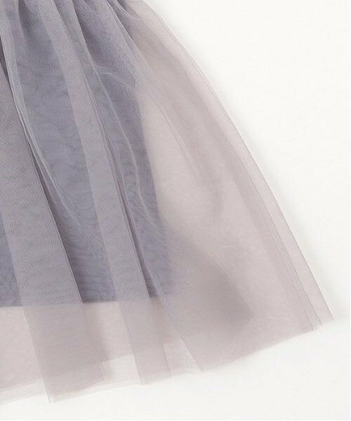 petit main LIEN / プティマイン リアン Tシャツ | 【リンク】チュールドッキング半袖T | 詳細7