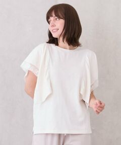 petit main LIEN / プティマイン リアン Tシャツ | 【接触冷感/親子リンク】レースTシャツ