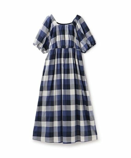 petit main LIEN / プティマイン リアン ミニ丈・ひざ丈ワンピース | 【リンク】肩あきチェックワンピース | 詳細7