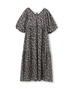 petit main LIEN / プティマイン リアン ミニ丈・ひざ丈ワンピース | 【リンク】ラメストライプ/花柄ワンピース