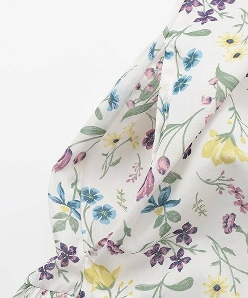 petit main LIEN / プティマイン リアン ミニ丈・ひざ丈ワンピース | 【リンク】ラメストライプ/花柄ワンピース | 詳細14